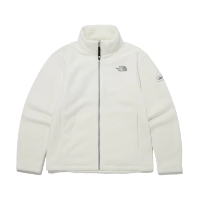 TNF Ivory White Logo Zip-Up Jacket Long Sleeve NJ4FP66C