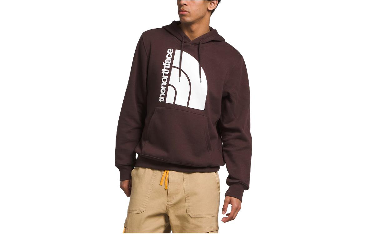 TNF Jumbo Half Dome Logo Brown Hoodie Pullover NF0A811M-LOT