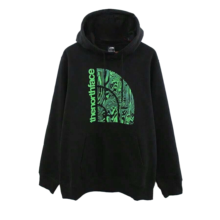 TNF Jumbo Half Dome Logo Hoodie Black Pullover Sweater NF0A811M-OVY