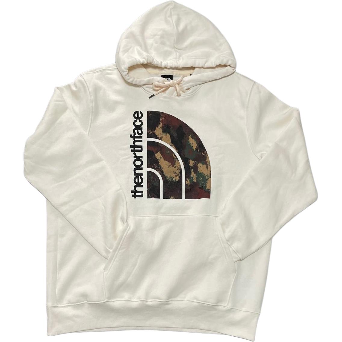 TNF Jumbo Half Dome Logo Hoodie Gardenia White NF0A811M-OUB