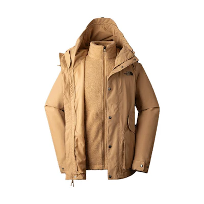 TNF Khaki 3-in-1 Waterproof Fleece Hooded Jacket NF0A7QSZ-LIK