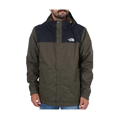 TNF Khaki 3-in-1 Waterproof Windproof Logo Jacket NF00CG55-WMB