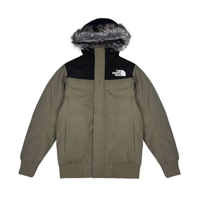 TNF Khaki/Black Logo Puffer Jacket NF0A7V2L-H6D