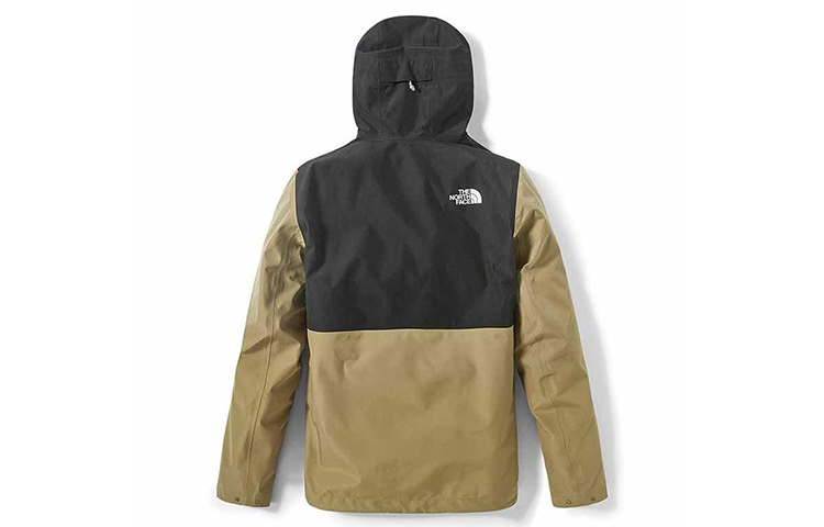 TNF Khaki Colorblock Waterproof Windproof Outdoor Jacket NF0A4N9M-PLX 圖 3