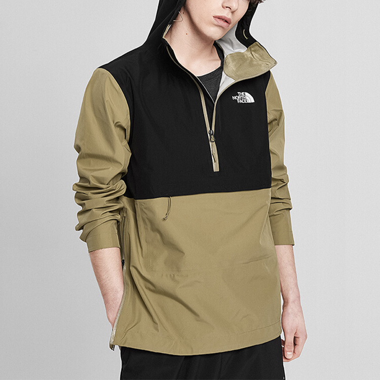TNF Khaki Colorblock Waterproof Windproof Outdoor Jacket NF0A4N9M-PLX 圖 4