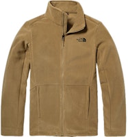 THE NORTH FACE Khaki Fleece Jacket with Embroidered Logo NF0A5AUY-PLX THE NORTH FACE Khaki Fleece Jacket with Embroidered Logo NF0A5AUY-PLX