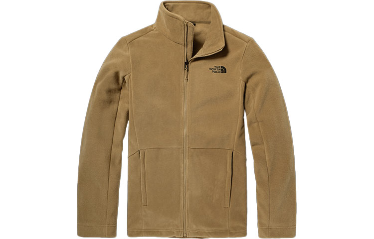 Order THE NORTH FACE Jaket Fleece Khaki dengan Logo Sulaman. NF0A5AUY-PLX