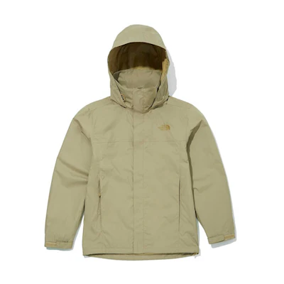 TNF Khaki Packable Solid Logo Hoodie Outdoor Jacket NJ2HM06B