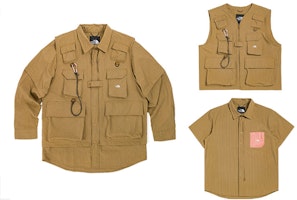 The North Face Khaki Urban Exploration SS Multi-Pocket Windproof Shirt NF0A7QQB-173 The North Face Khaki Urban Exploration SS Multi-Pocket Windproof Shirt NF0A7QQB-173