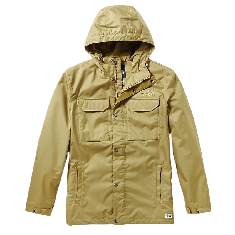 TNF Khaki Waterproof Breathable Outdoor Hooded Jacket NF0A3VTN-D9V