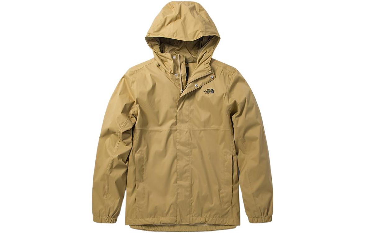 TNF Khaki Waterproof Hooded Jacket for Outdoor in Fall NF0A5B43-PLX