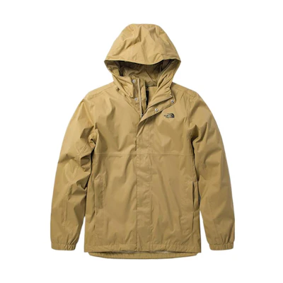 TNF Khaki Waterproof Hooded Jacket for Outdoor in Fall NF0A5B43-PLX