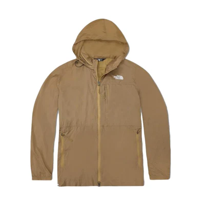 TNF Khaki Windproof Outdoor Hooded Jacket NF0A3V4G-PLX