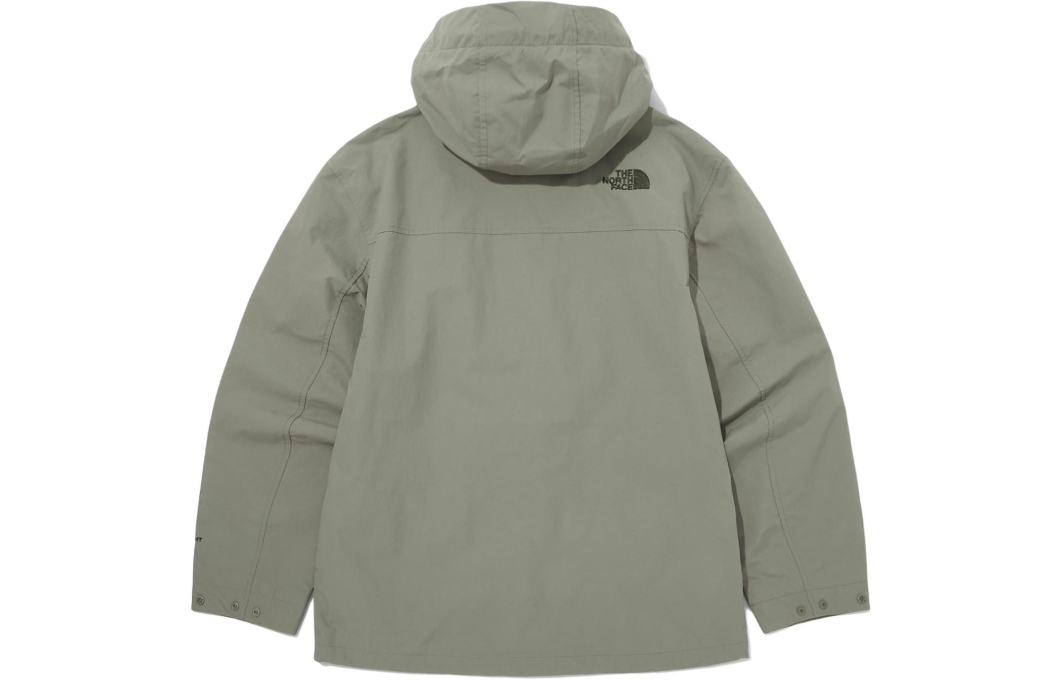 TNF Khaki Zip-Up Hoodie Jacket with Logo Print NJ2HQ04C 圖 3