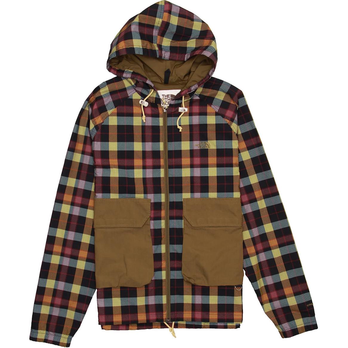 TNF Large Logo Plaid Print Zip Hoodie Jacket NF0A7WUS-9L2