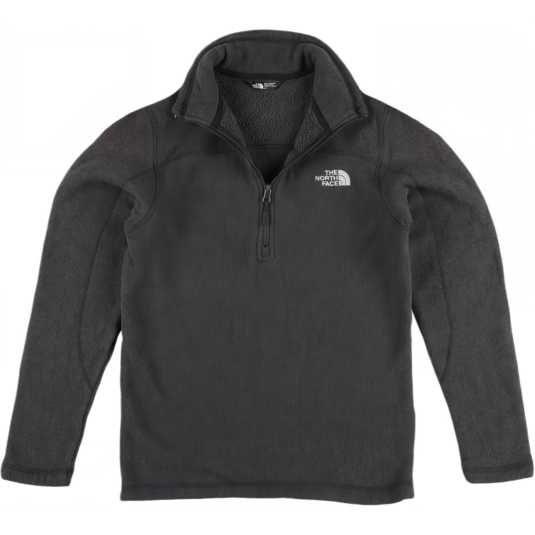 TNF Leo ¼ Zip Logo Pullover Sweatshirt Black NF0A2SUX-YJW