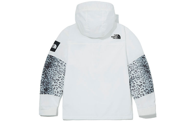 TNF Leopard Print Half-Zip Hoodie Jacket White NA4HM02O 圖 3