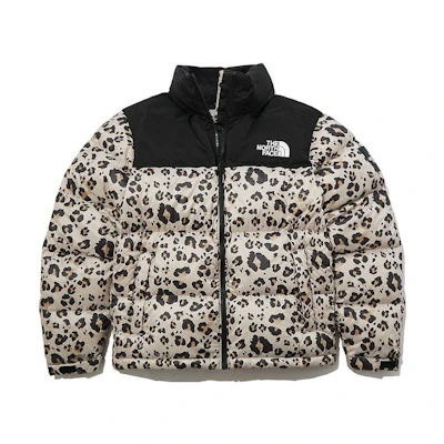 TNF Leopard Print Nuptse Puffer Jacket Unisex Winter Multicolor NJ1DN51Q