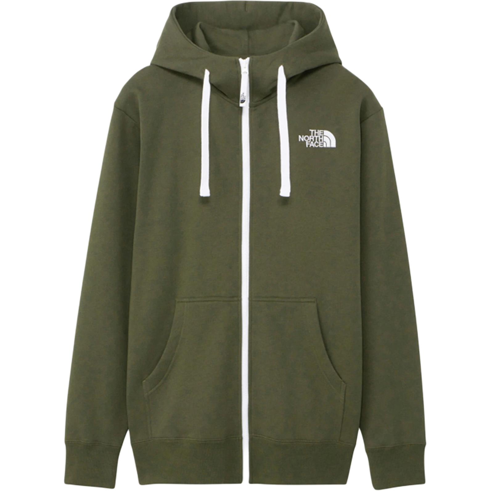 TNF Letter Logo Green Hoodie Jacket Unisex Long Sleeve Outdoor Wear NT12442NT