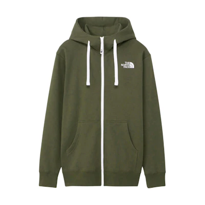 TNF Letter Logo Green Hoodie Jacket Unisex Long Sleeve Outdoor Wear NT12442NT