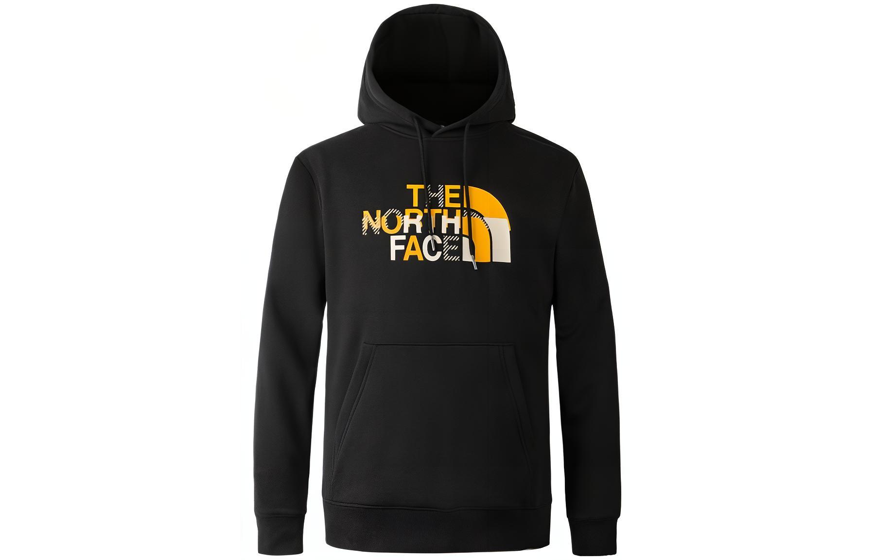 TNF Letter Logo Hoodie Black Unisex Outdoor Casual American Style NF0A8AKX-JK3