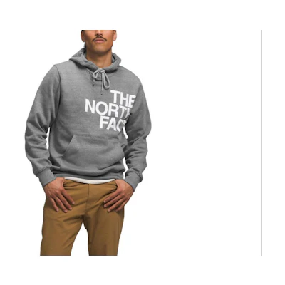 TNF Letter Logo Hoodie Pullover Gray Long Sleeve Sweater NF0A8121-GAZ