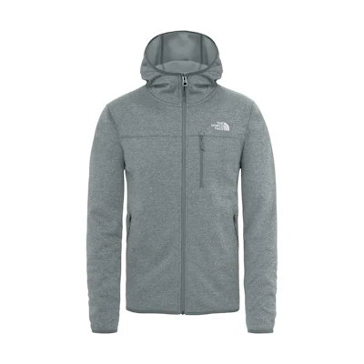 TNF Letter Logo Print Hooded Jacket - Gray NF0A35V1DYY