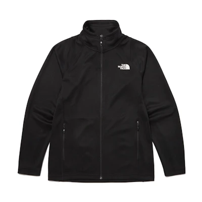 TNF Letter Print Side Sleeve Zip Outdoor Jacket Black Unisex NJ5JP00A