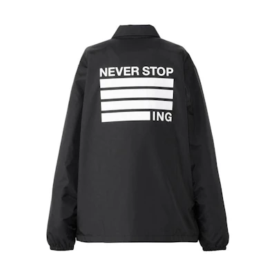 TNF Letter Print Single-Breasted Jacket Unisex Black NP72335-K