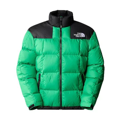 TNF Lhotse Down Jacket Green - Puffer with Logo Print NF0A3Y23-PO8