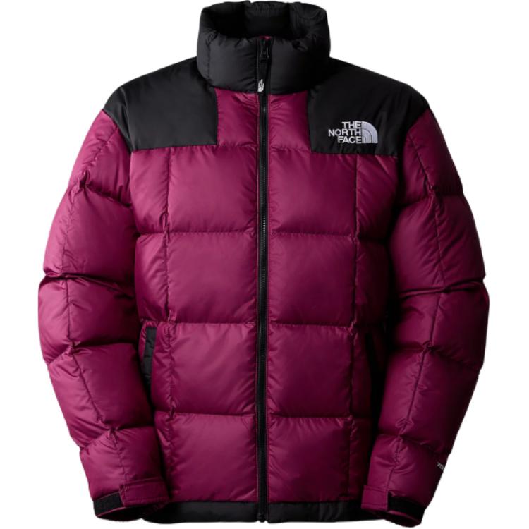 TNF Lhotse Down Jacket Purple-Red Stand Collar Zip-Up Coat NF0A3Y23-KK9