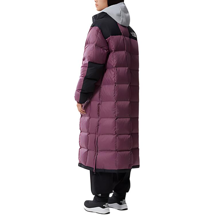 TNF Lhotse Duster Long Purple Winter Unisex Puffer Jacket with Embroidery. NF0A4R2R-0H5 圖 4