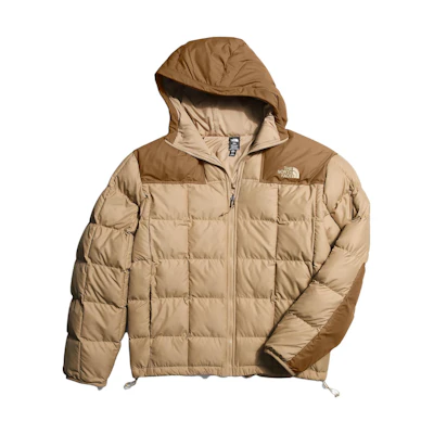 TNF Lhotse Reversible Brown Logo Hoodie Down Jacket NF0A831U-QV3