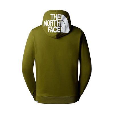 TNF Light Drew Peak Hoodie Olive Green Logo Print Pullover NF0A2S57-PIB