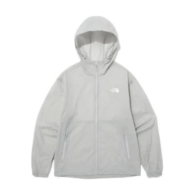 TNF Light Gray Logo Print Hoodie Jacket NJ3LP03C