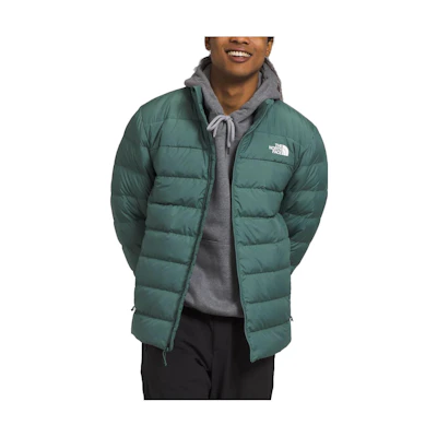 TNF Light Green Waterproof Jacket with Logo Print NF0A84HZ-I0F