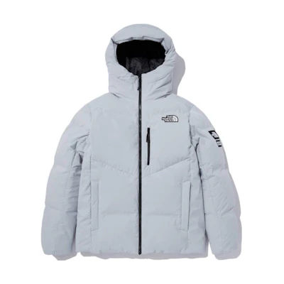 TNF Light Grey Solid Logo Zip Hoodie Jacket NJ2DN65C