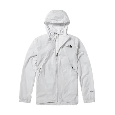 TNF Light Grey Windproof Water-Repellent Outdoor Jacket NF0A4NEE-9B8
