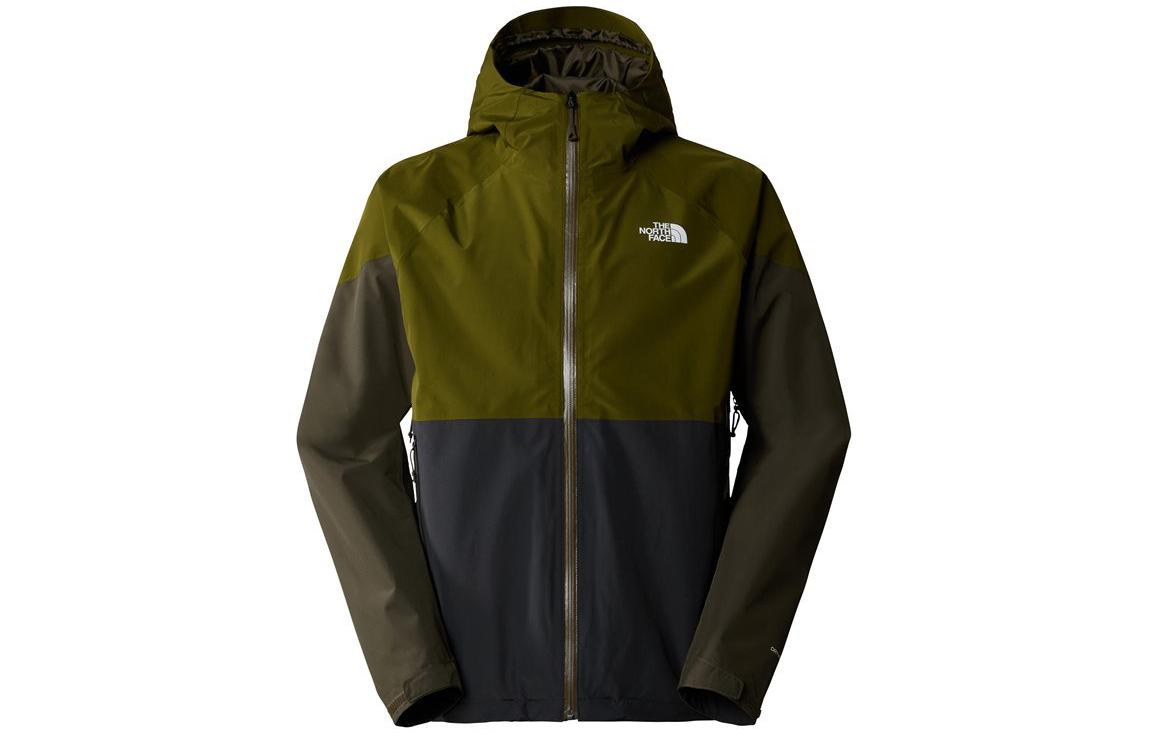 TNF Lightning Zip-In Jacket Olive Green Breathable Hooded Jacket NF0A87GN-WOK
