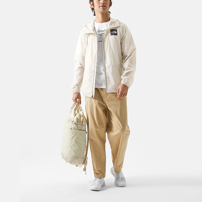 TNF Lightweight Outdoor Printed Jacket - Off White NF0A7WDQ-7K7 圖 4