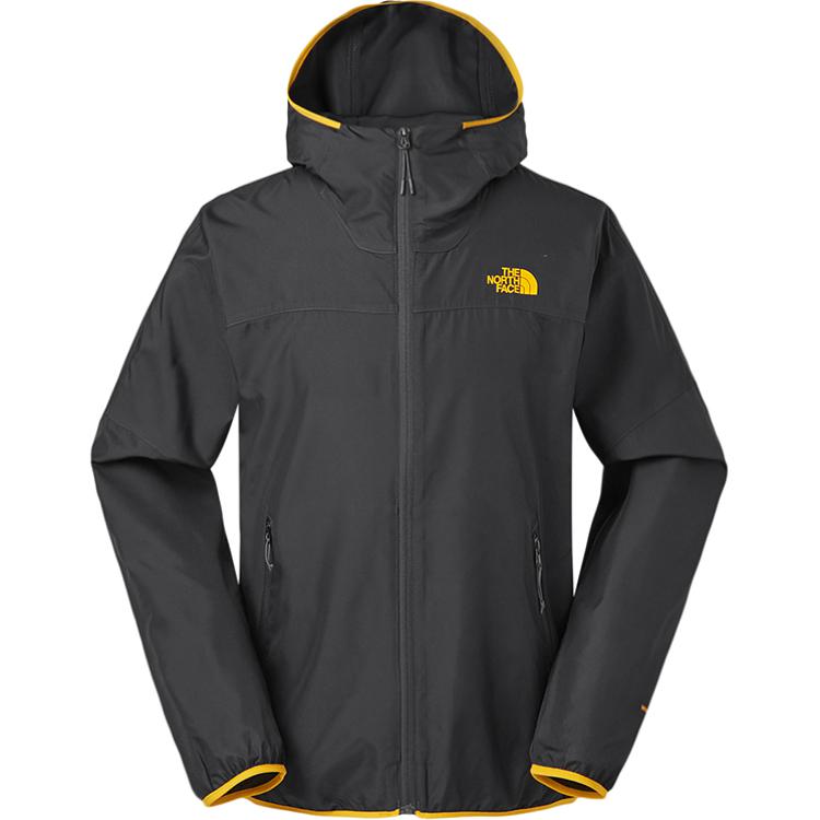 TNF Lightweight Windbreaker Hooded Jacket Gray Logo Casual NF0A3RKK-V7V