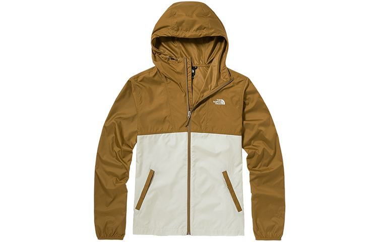 TNF Lightweight Windbreaker Jacket Brown White拼thon NF0A55ST-G4L