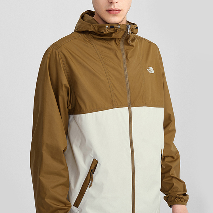 TNF Lightweight Windbreaker Jacket Brown White拼thon NF0A55ST-G4L 圖 5