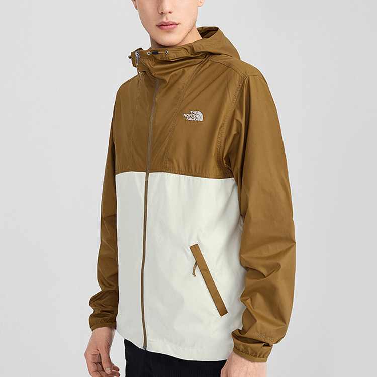 TNF Lightweight Windbreaker Jacket Brown White拼thon NF0A55ST-G4L 圖 6
