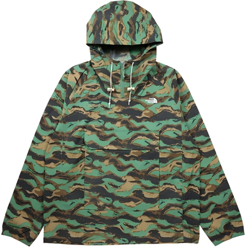 TNF Lightweight Windproof Waterproof Mountain Parka Jacket Camo Green NF0A5338-IY7
