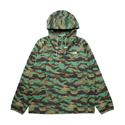 TNF Lightweight Windproof Waterproof Mountain Parka Jacket Camo Green NF0A5338-IY7