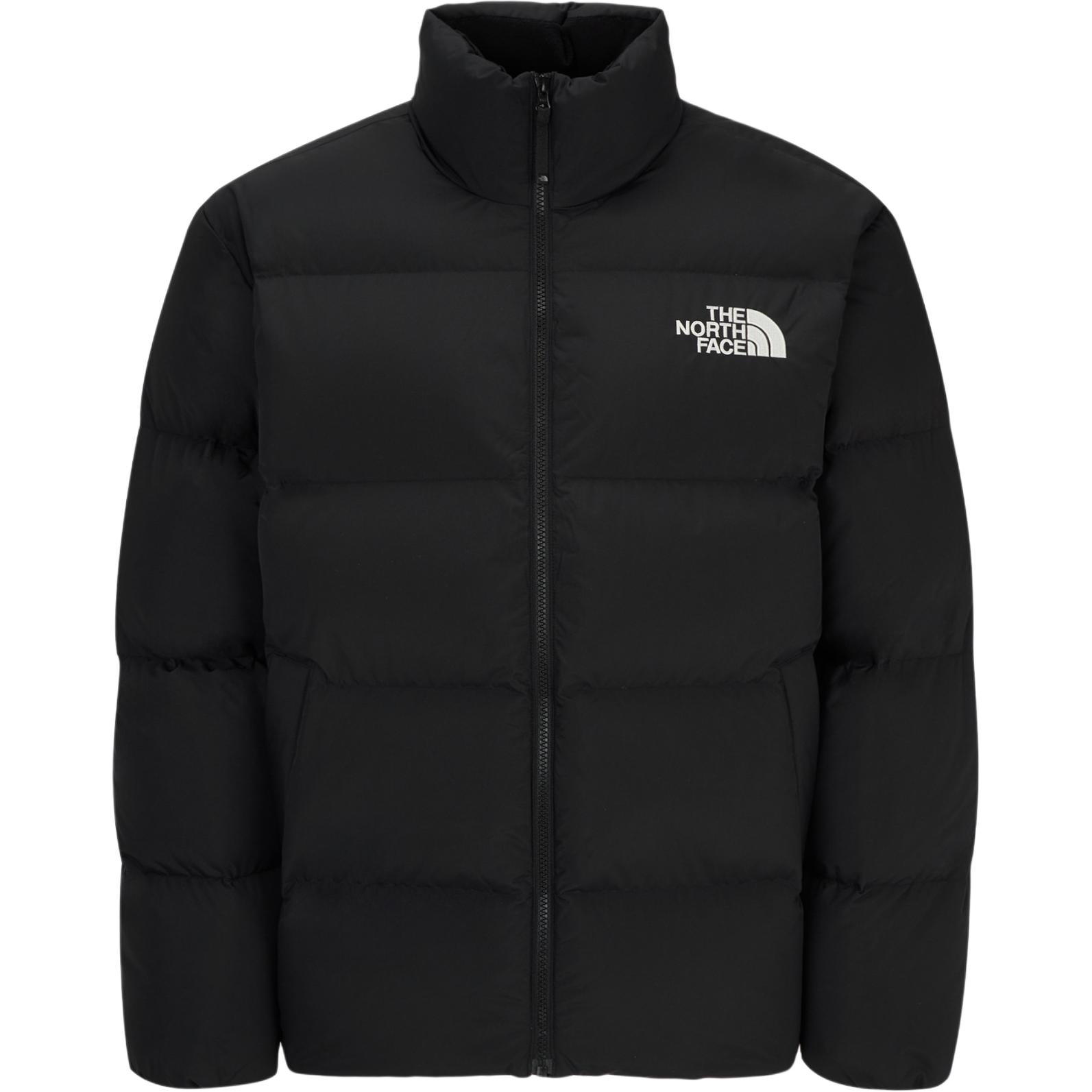 TNF Lofty Black Down Jacket Loose Fit Zip Long Sleeve NJ1DQ71A