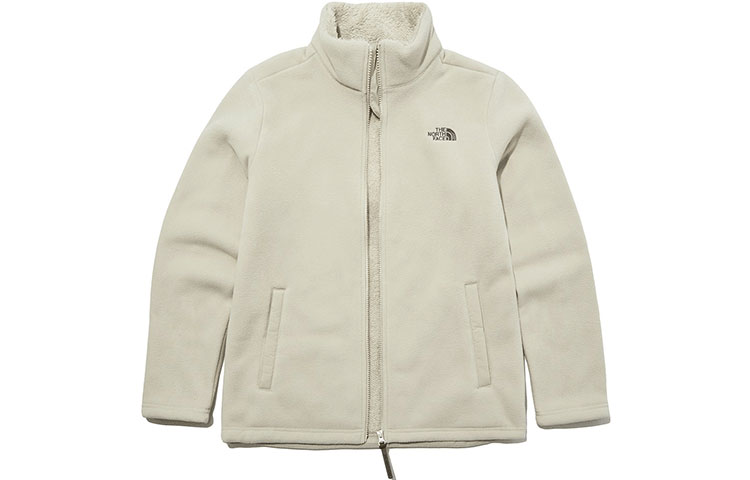 TNF Logo Classic Fleece Jacket Beige Unisex NJ4FL65D