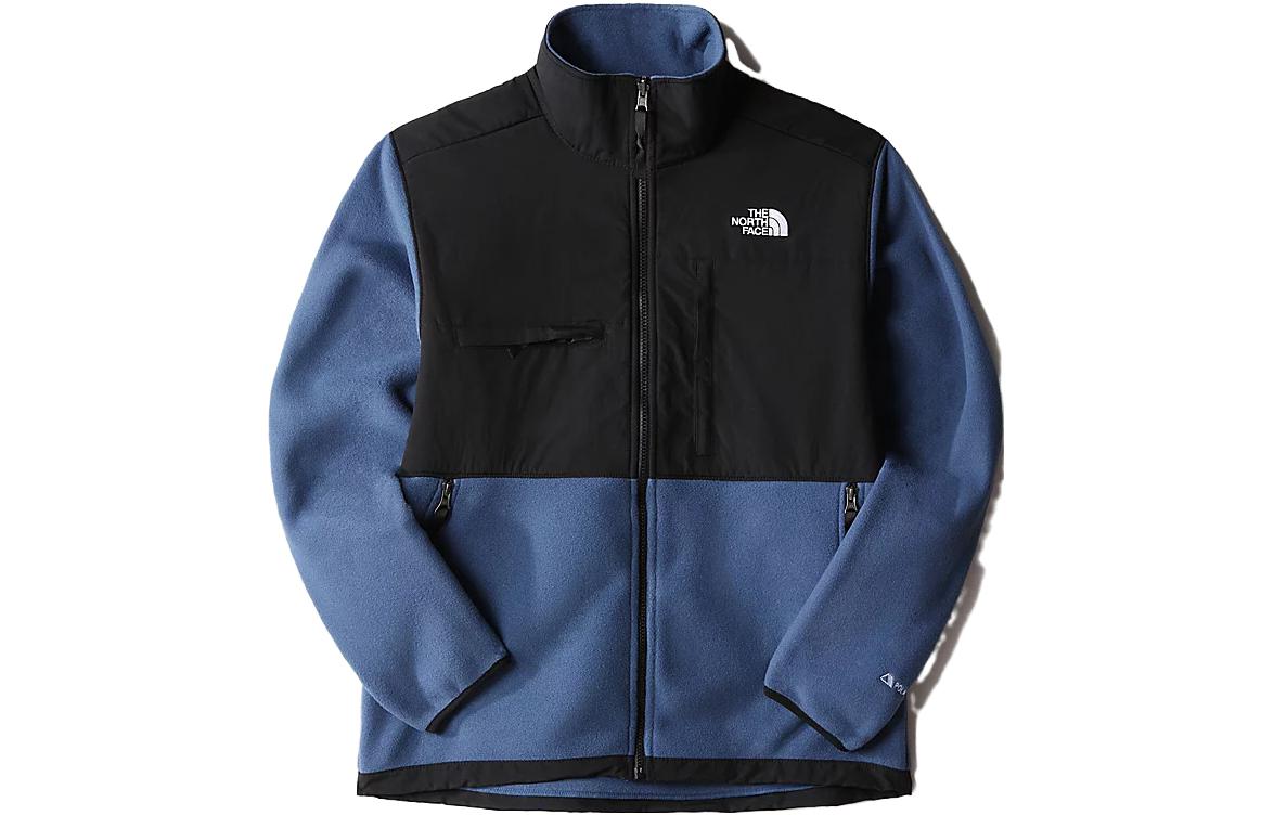 TNF Logo Colorblock Fleece Jacket Dark Blue NF0A7UR2-HDC