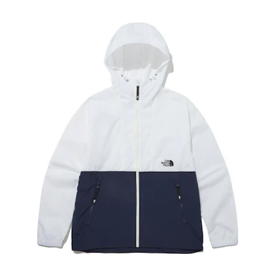 TNF Logo Colorblock Hooded Jacket White NJ3BP10B